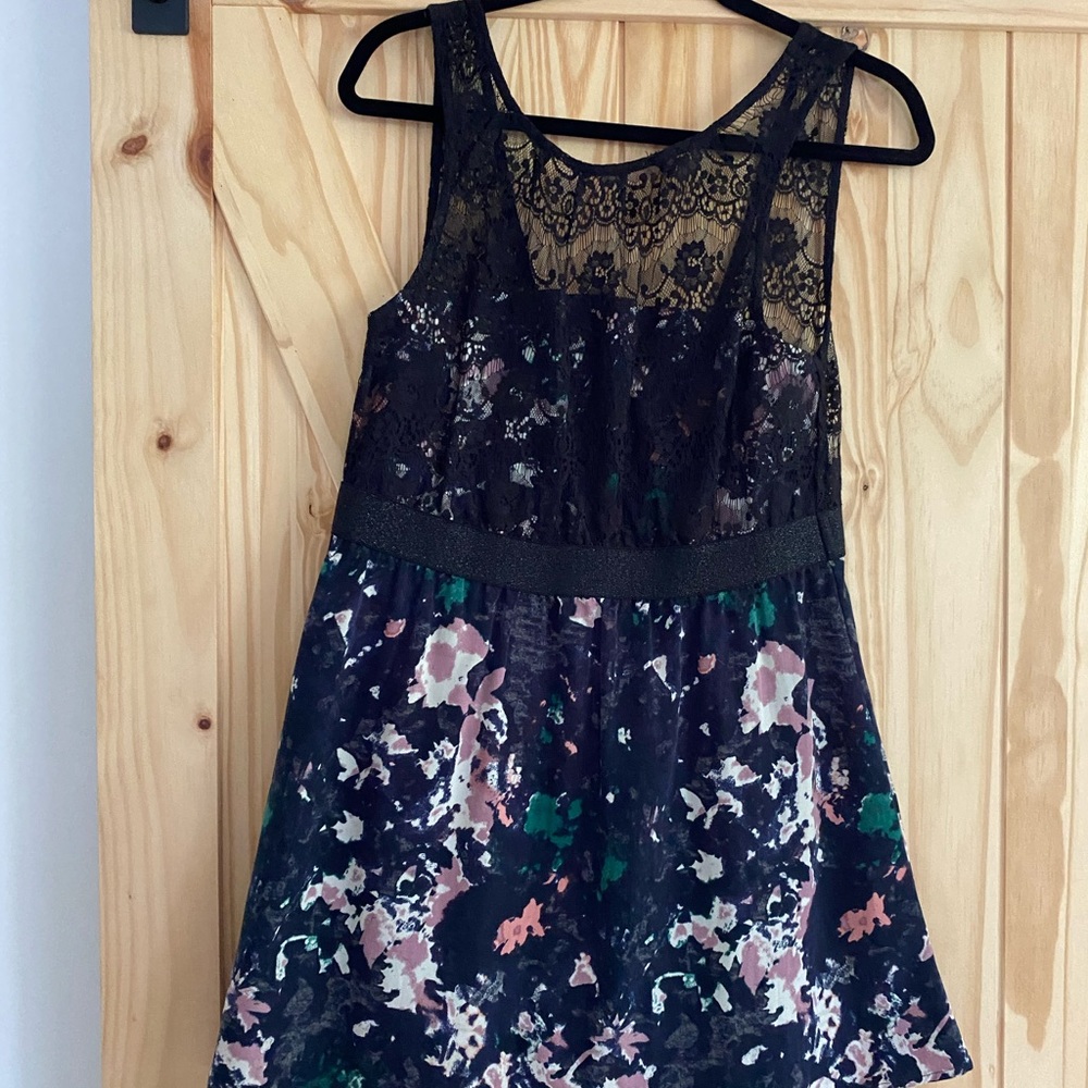 Kimchi blue lace cocktail dress. Backless